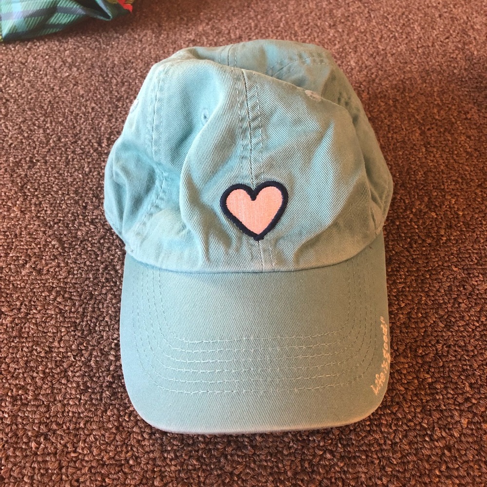 Life is good teal hat